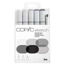 Sketch 5+1 Sketching Grays in de groep Pennen / Kunstenaarspotloden en -stiften / Illustratiemarkers bij Voorcrea (103864)