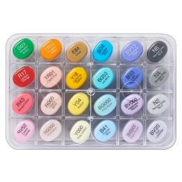 Sketch 24-set Manga in de groep Pennen / Kunstenaarspotloden en -stiften / Illustratiemarkers bij Voorcrea (104070) Sketch 24-set Manga in de groep Pennen / Kunstenaarspotloden en -stiften / Illustratiemarkers bij Voorcrea (104070)