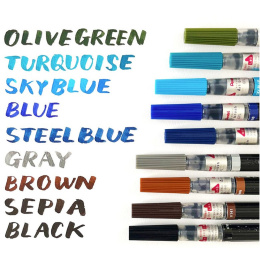 Color Brush in de groep Pennen / Kunstenaarspotloden en -stiften / Brushpennen bij Voorcrea (104448_r)