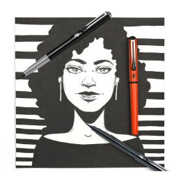 Pocket Brush Pen Set Black in de groep Pennen / Accessoires voor pennen / Vullingen en refills bij Voorcrea (104522)