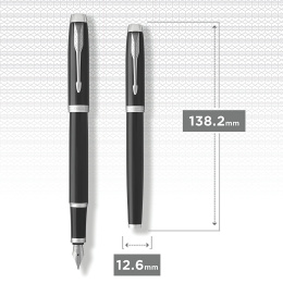 IM Black/Chrome Vulpen in de groep Pennen / Fine Writing / Vulpennen bij Voorcrea (104667_r)
