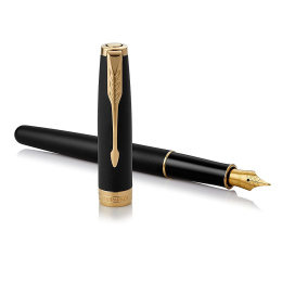Sonnet Black/Gold Vulpen Medium in de groep Pennen / Fine Writing / Vulpennen bij Voorcrea (104695)