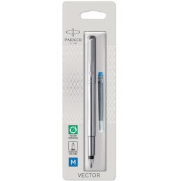 Vector Stainless Steel Vulpen in de groep Pennen / Fine Writing / Vulpennen bij Voorcrea (104703)