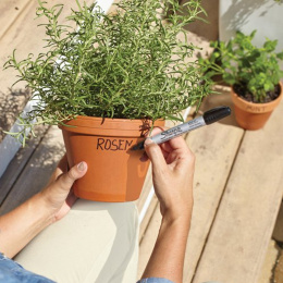 Metal Small Permanent Marker Zwart in de groep Pennen / Kunstenaarspotloden en -stiften / Viltstiften bij Voorcrea (104767)