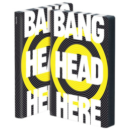 Notebook Graphic L - Bang Head Here in de groep Papier & Blokken / Schrijven en noteren / Notitieboeken bij Voorcrea (104865)