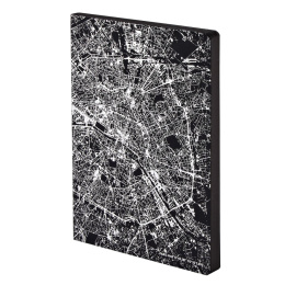 Notebook Graphic Traveller - Nightflight Paris Silver in de groep Papier & Blokken / Schrijven en noteren / Notitieboeken bij Voorcrea (104889)