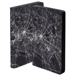 Notebook Graphic Traveller - Nightflight Berlin Silver in de groep Papier & Blokken / Schrijven en noteren / Notitieboeken bij Voorcrea (104890)