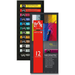Neopastel 12-set in de groep Kunstenaarsmateriaal / Krijt en potloden / Pastelkrijt bij Voorcrea (104926)