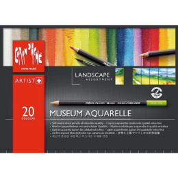 Museum Aquarelle Landscape 20-pack in de groep Pennen / Kunstenaarspotloden en -stiften / Aquarelpotloden bij Voorcrea (104934)