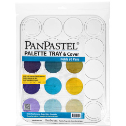 Palette tray voor 20 kleuren in de groep Kunstenaarsmateriaal / Kunstenaarstoebehoren / Opbergen bij Voorcrea (106066)