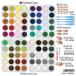 80 Color Set in de groep Kunstenaarsmateriaal / Kunstenaarsverf / Pastel / Zachte pastels bij Voorcrea (106106)