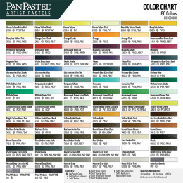 80 Color Set in de groep Kunstenaarsmateriaal / Kunstenaarsverf / Pastel / Zachte pastels bij Voorcrea (106106)