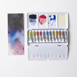 Professionele aquarel tube 5ml 12-set in de groep Kunstenaarsmateriaal / Kunstenaarsverf / Aquarelverf / Aquarelverf in tube bij Voorcrea (106250)