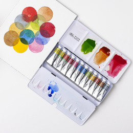 Professionele aquarel tube 5ml 12-set in de groep Kunstenaarsmateriaal / Kunstenaarsverf / Aquarelverf / Aquarelverf in tube bij Voorcrea (106250)