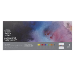 Professionele aquarel tube 5ml 12-set in de groep Kunstenaarsmateriaal / Kunstenaarsverf / Aquarelverf / Aquarelverf in tube bij Voorcrea (106250)