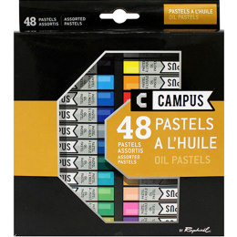 Campus oliepastelkrijtjes 48-set in de groep Kunstenaarsmateriaal / Krijt en potloden / Pastelkrijt bij Voorcrea (106256)