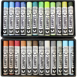 Campus oliepastelkrijtjes 48-set in de groep Kunstenaarsmateriaal / Krijt en potloden / Pastelkrijt bij Voorcrea (106256)