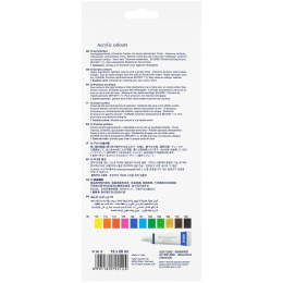 Acrylverf 12-set in de groep Kunstenaarsmateriaal / Kunstenaarsverf / Acrylverf bij Voorcrea (106519)