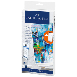 Acrylverf 12-set in de groep Kunstenaarsmateriaal / Kunstenaarsverf / Acrylverf bij Voorcrea (106519)