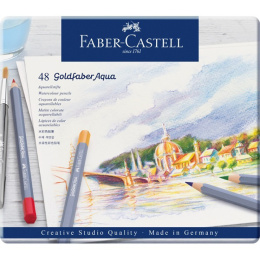 Goldfaber Aqua Aquarelpotloden 48-set in de groep Pennen / Kunstenaarspotloden en -stiften / Aquarelpotloden bij Voorcrea (106634)