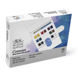 Cotman Aquarelverf Compact Box 14 ½-napjes in de groep Kunstenaarsmateriaal / Kunstenaarsverf / Aquarelverf bij Voorcrea (107239)