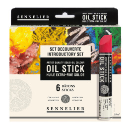 Oliekrijt Introductie 6-set in de groep Kunstenaarsmateriaal / Krijt en potloden / Pastelkrijt bij Voorcrea (107250)
