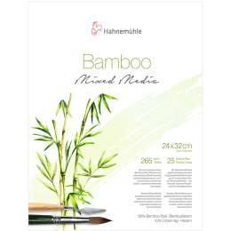 Mixed Media Bamboo 265gr 24x32 cm in de groep Papier & Blokken / Tekenblokken / Mixed media-blokken bij Voorcrea (108082)