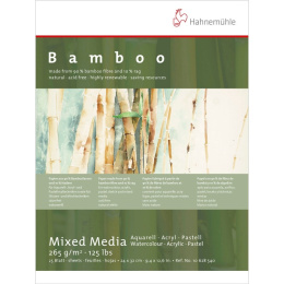 Mixed Media Bamboo 265gr 24x32 cm in de groep Papier & Blokken / Tekenblokken / Mixed media-blokken bij Voorcrea (108082)