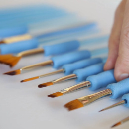 Synthetisch Penseel Symbiose Rond Maat 4 in de groep Kunstenaarsmateriaal / Penselen / Dunne penselen bij Voorcrea (108318)