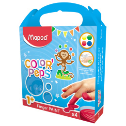 Color Peps Vingerverf 4-set (1 jaar+) in de groep Kids / Knutselspullen en verf voor kinderen / Verf voor kinderen / Vingerverf bij Voorcrea (108764)