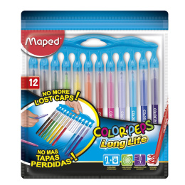 Color Peps Viltstiften Long Life 12-set (3 jaar+) in de groep Kids / Kinderpotloden en -stiften / Viltstiften voor kinderen bij Voorcrea (108770)