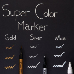 Super Color Marker Medium Silver in de groep Pennen / Labelen en kantoor / Markers bij Voorcrea (109653)