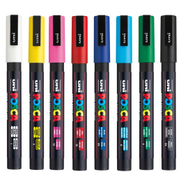 Posca PC-3M Standard Colours  8-set in de groep Pennen / Kunstenaarspotloden en -stiften / Illustratiemarkers bij Voorcrea (110430)