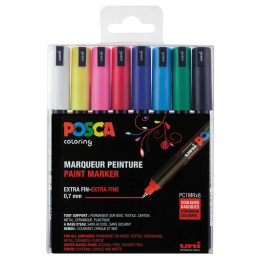 Posca PC-1MR Standard Colours 8-set in de groep Pennen / Kunstenaarspotloden en -stiften / Illustratiemarkers bij Voorcrea (110433)