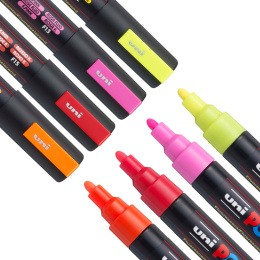 Posca PC-5M Neon 4-set in de groep Pennen / Kunstenaarspotloden en -stiften / Illustratiemarkers bij Voorcrea (110434)