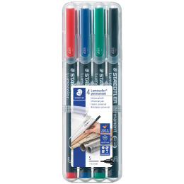 4-pack Lumocolor permanent Superfine in de groep Pennen / Labelen en kantoor / Markers bij Voorcrea (110759)