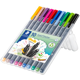 Triplus Fineliner 10-pack in de groep Pennen / Kunstenaarspotloden en -stiften / Viltstiften bij Voorcrea (110868)