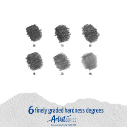 Mars Lumograph 100 6-set in de groep Kunstenaarsmateriaal / Krijt en potloden / Grafiet en potloden bij Voorcrea (110878)
