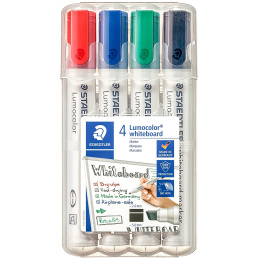 4-pack Lumocolor Whiteboard Chisel in de groep Pennen / Labelen en kantoor / Markers bij Voorcrea (110993)