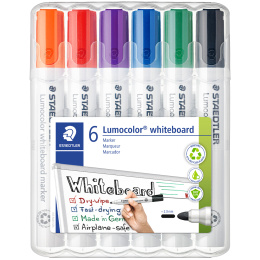 Lumocolor Whiteboard marker 6-pack 2 mm in de groep Pennen / Labelen en kantoor / Whiteboardstiften bij Voorcrea (111000)