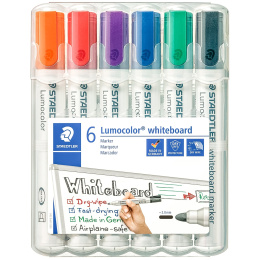 6-pack Lumocolor Whiteboard Round in de groep Pennen / Labelen en kantoor / Whiteboardstiften bij Voorcrea (111000)