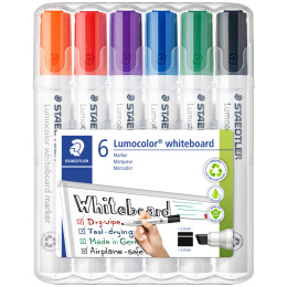 Lumocolor Whiteboard marker Chisel 6-pack in de groep Pennen / Labelen en kantoor / Whiteboardstiften bij Voorcrea (111002)