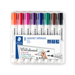 8-pack Lumocolor Whiteboard Round in de groep Pennen / Labelen en kantoor / Whiteboardstiften bij Voorcrea (111005)