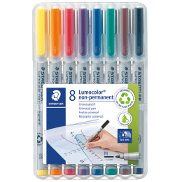 8-pack Lumocolor Non-permanent Medium in de groep Pennen / Labelen en kantoor / Markers bij Voorcrea (111071)