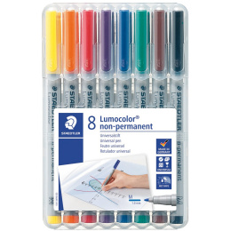 8-pack Lumocolor Non-permanent Medium in de groep Pennen / Labelen en kantoor / Markers bij Voorcrea (111071)