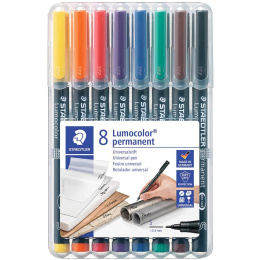 8-pack Lumocolor permanent Superfine in de groep Pennen / Labelen en kantoor / Markers bij Voorcrea (111072)