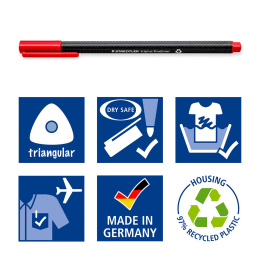 Triplus Fineliner per stuk in de groep Pennen / Kunstenaarspotloden en -stiften / Viltstiften bij Voorcrea (111169_r)