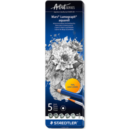 Mars Lumograph Aqua 5-pack in de groep Pennen / Kunstenaarspotloden en -stiften / Aquarelpotloden bij Voorcrea (111230)