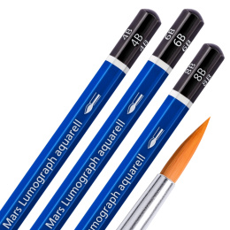 Mars Lumograph Aqua 5-pack in de groep Pennen / Kunstenaarspotloden en -stiften / Aquarelpotloden bij Voorcrea (111230)