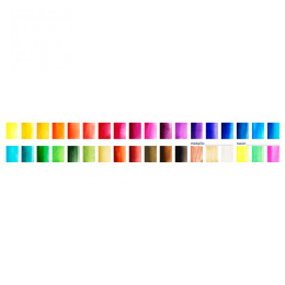 Aquarelset 36 kleuren palet + waterpenseel in de groep Kunstenaarsmateriaal / Kunstenaarsverf / Aquarelverf bij Voorcrea (111745)
